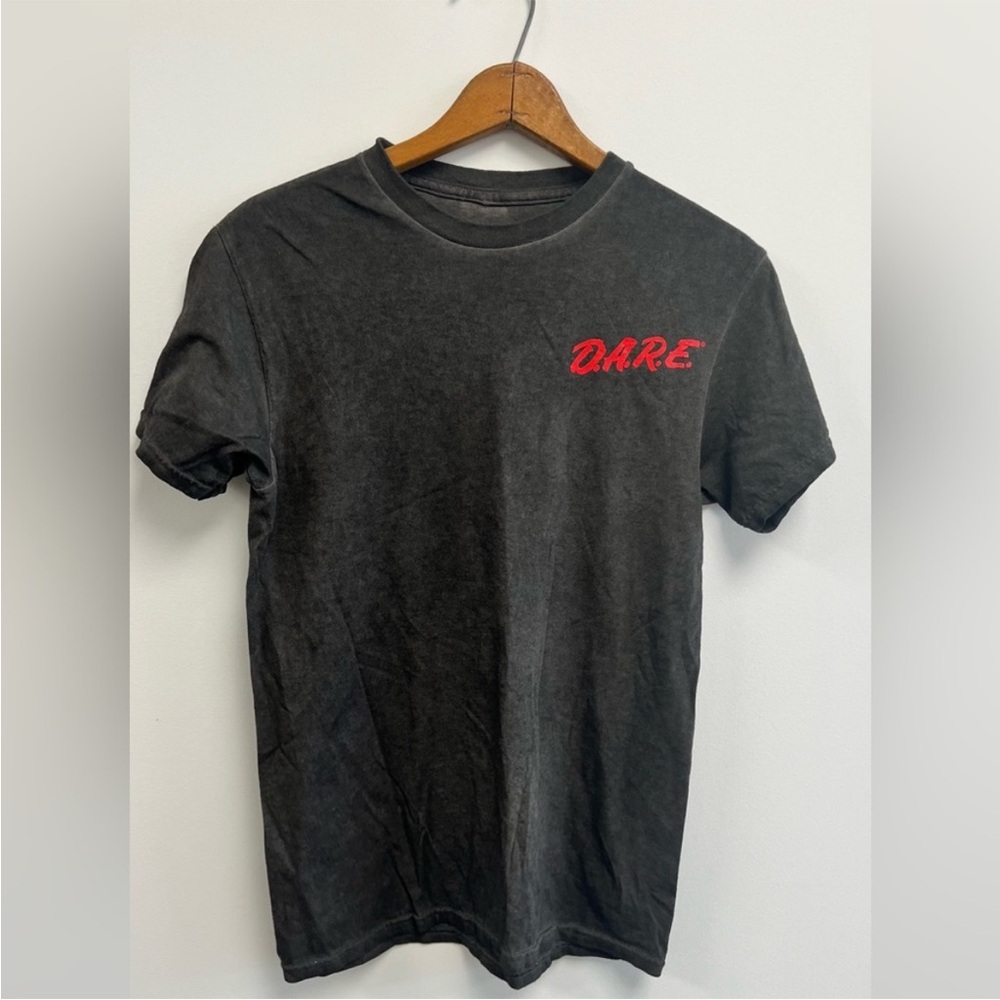 Dare  Black Tee with Red Logo